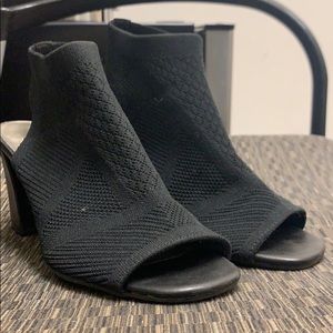 Stretch black booties
